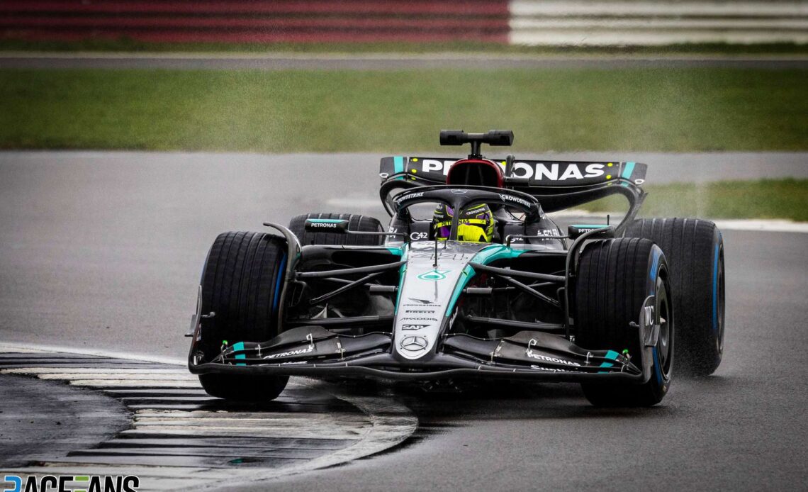 Lewis Hamilton, Mercedes W15, Silverstone, 2024