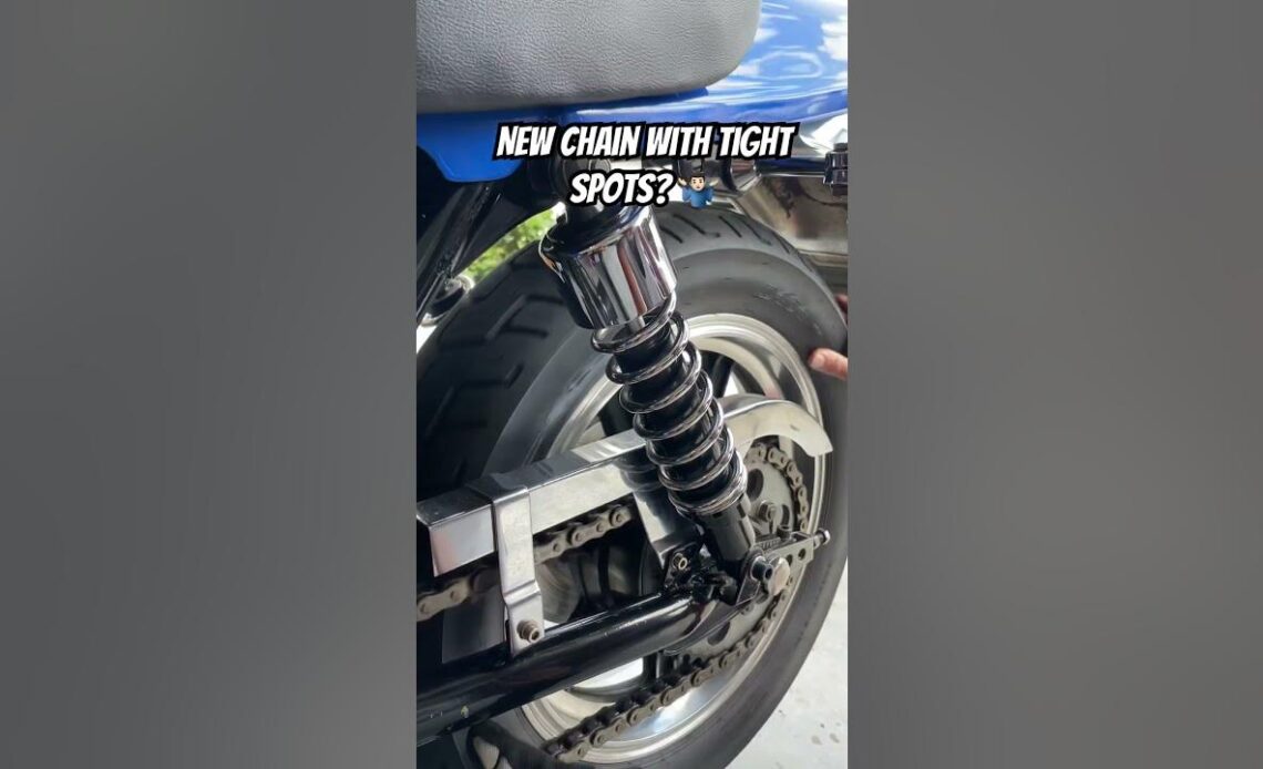 New Motorcycle Chain Has Tight Spots? 🤷🏻‍♂️