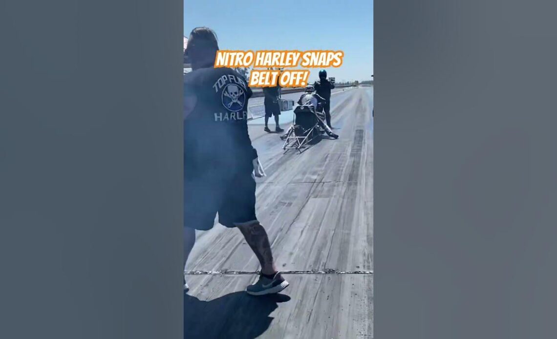 Nitro Harley Snaps Belt Off! 😮