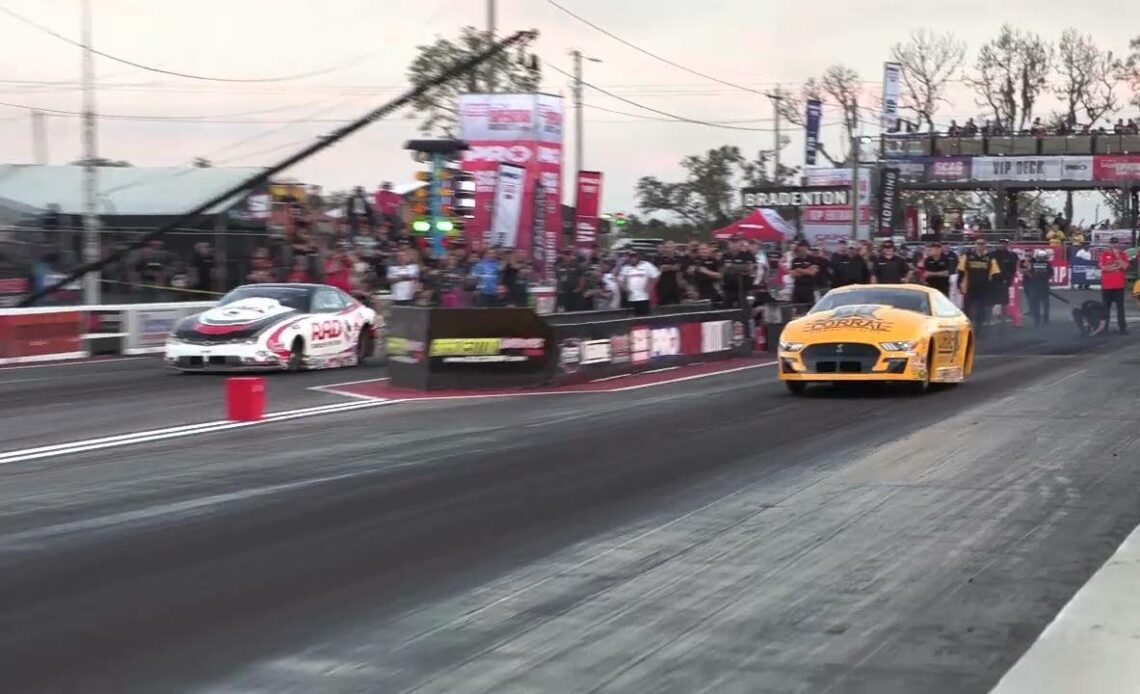 #PEAKPITNOTE - CRISTIAN CUADRA QUALIFIES HIS CORRAL-BOOTS PRO STOCK MUSTANG #5 IN A SEA OF CAMARO PS