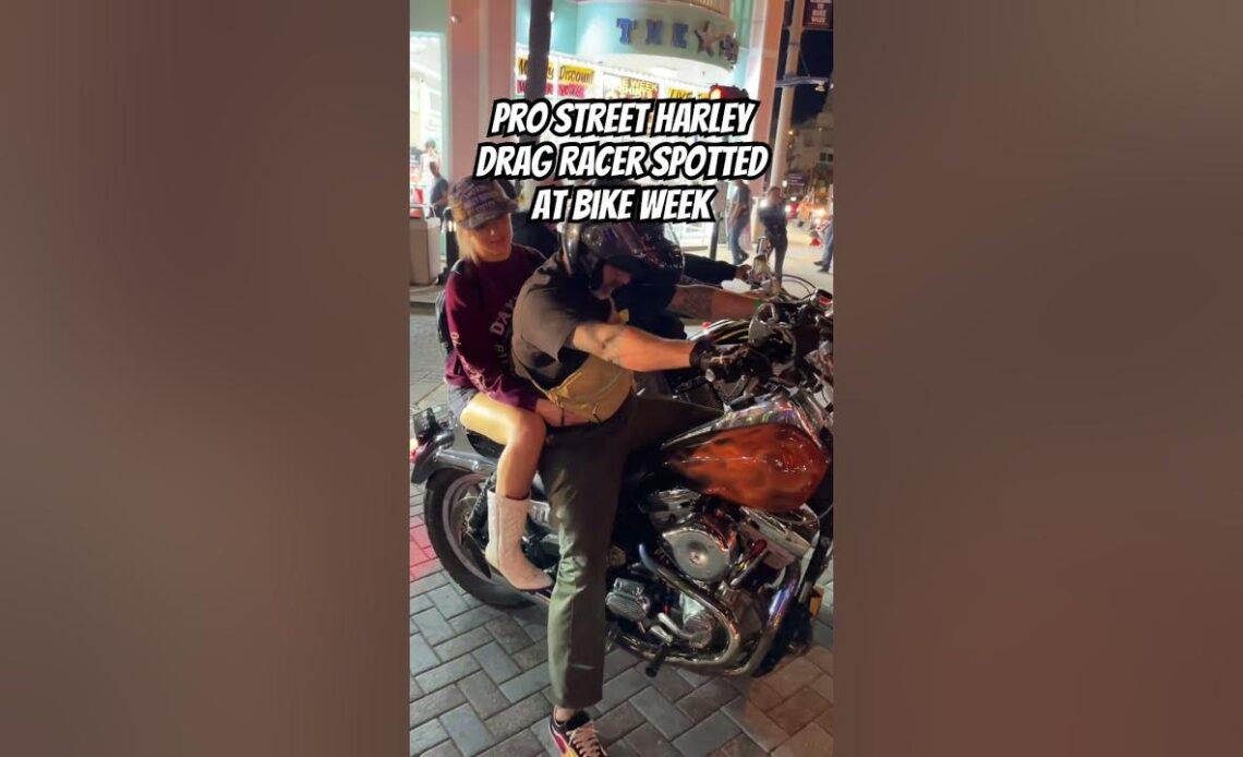 Pro Street Harley Drag Bike Spotted at Daytona Bike Week