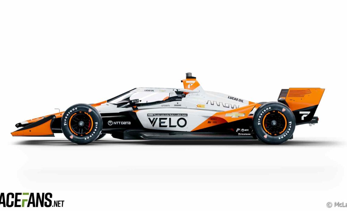 Alexander Rossi's McLaren IndyCar livery, 2024