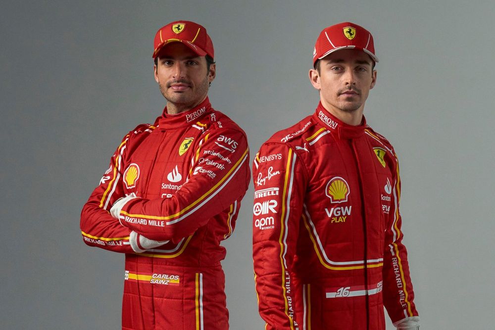 Carlos Sainz, Charles Leclerc, Ferrari