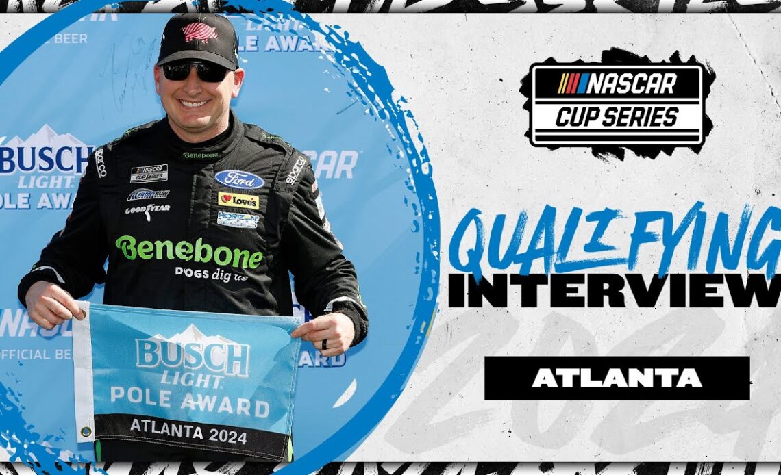 'That's awesome' - Michael McDowell reacts to first career pole at Atlanta Motor Speedway | NASCAR