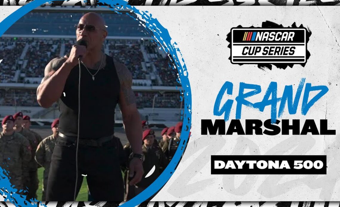 The Rock delivers an electric first command of the season at the Daytona 500