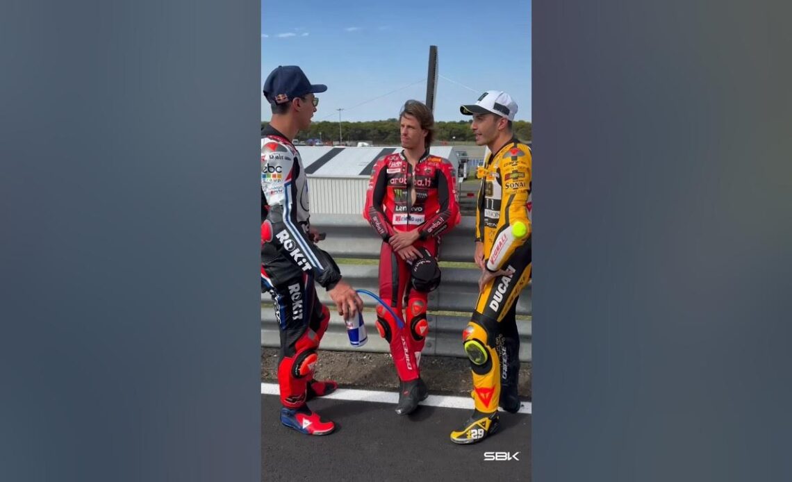 Toprak speaking Italian with Iannone 🇮🇹 | 2024 #AustralianWorldSBK 🇦🇺