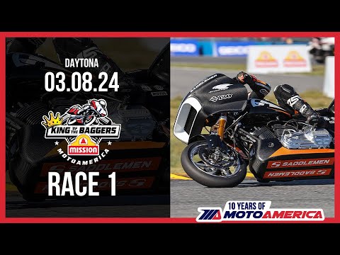 Mission King of the Baggers Race 1 at Daytona 2024 - FULL RACE | MotoAmerica