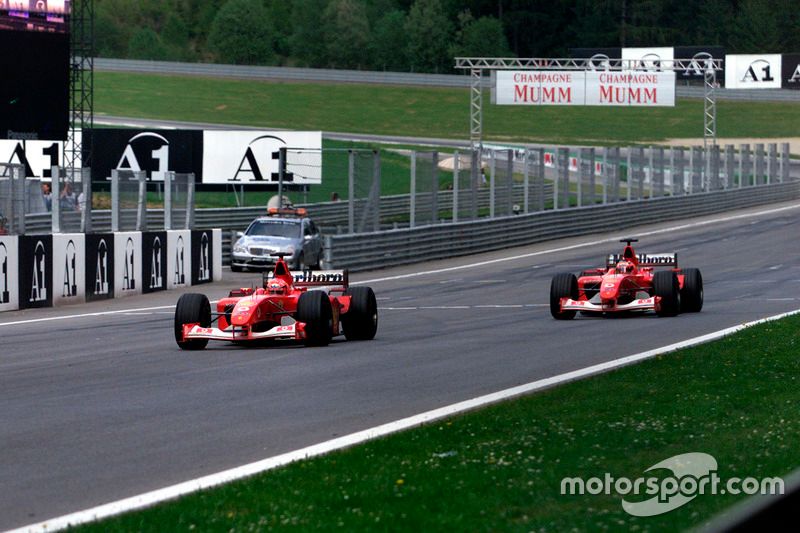 Michael Schumacher, Ferrari, Rubens Barrichello, Ferrari