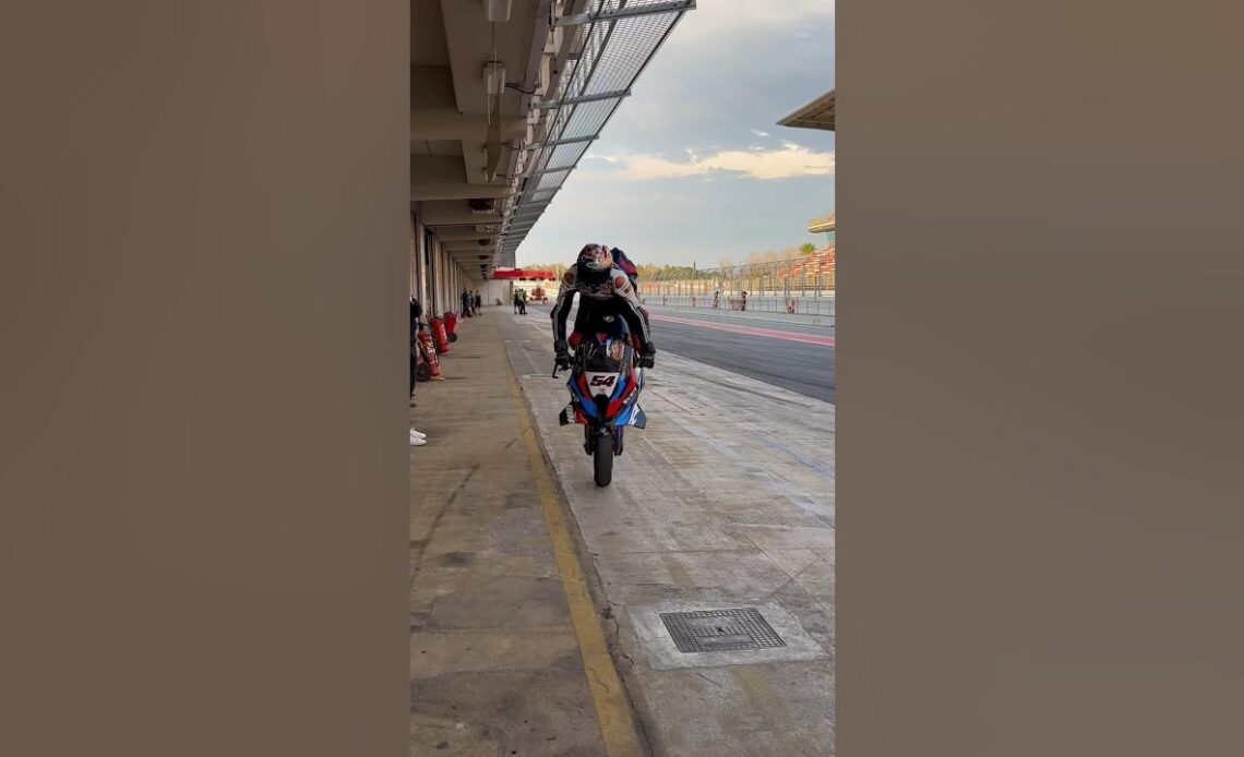 A stoppie to end the day! 😎 | 2024 #WorldSBK