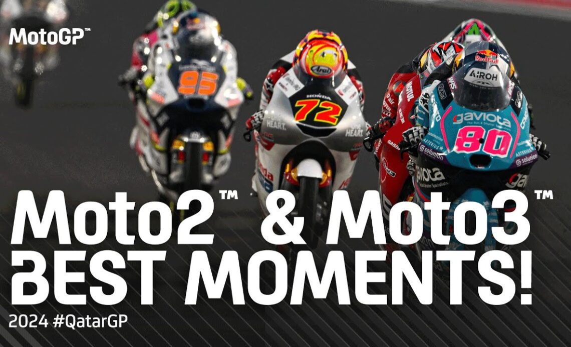 Best Moto2™ & Moto3™ Moments! ⚔️ | 2024 #QatarGP