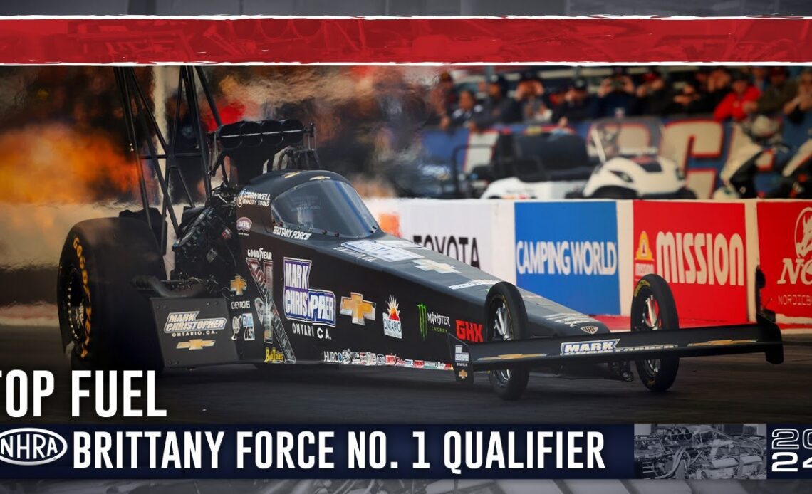 Brittany Force takes No. 1 Qualifier in Pomona