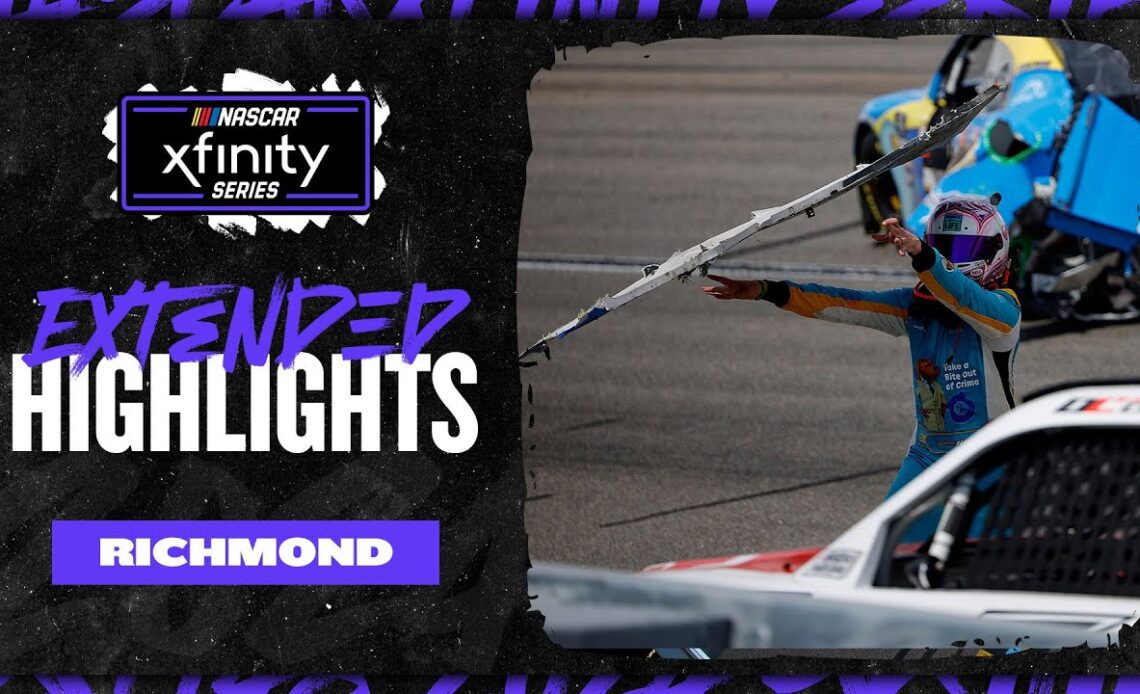 Bumper thrown in Xfinity Series race at Richmond | Extended Highlights