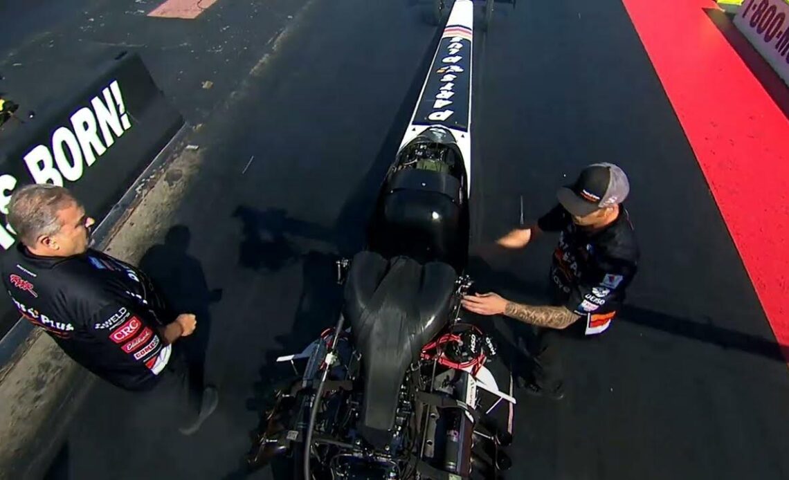 Clay Millican, Mike Salinas, Jim Oberhofer, Top Fuel Dragster, Rnd 2 Eliminations, 38th annual Texas