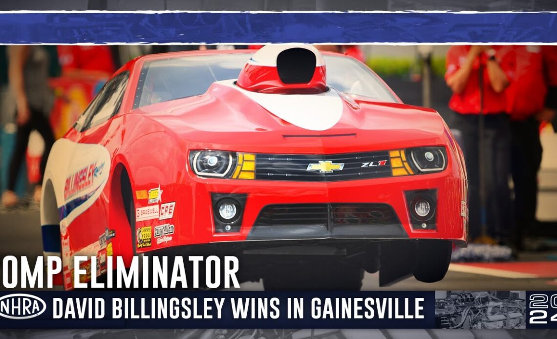 David Billingsley wins Comp Eliminator at the Amalie Motor Oil NHRA Gatornationals