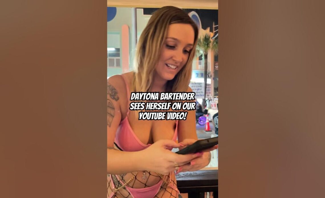 Daytona Bike Week Bartender Reacts to Seeing Herself in Our YouTube Video