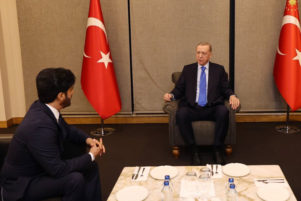 Mohammed Ben Sulayem, FIA President, Tayyip Erdogan, Turkish President