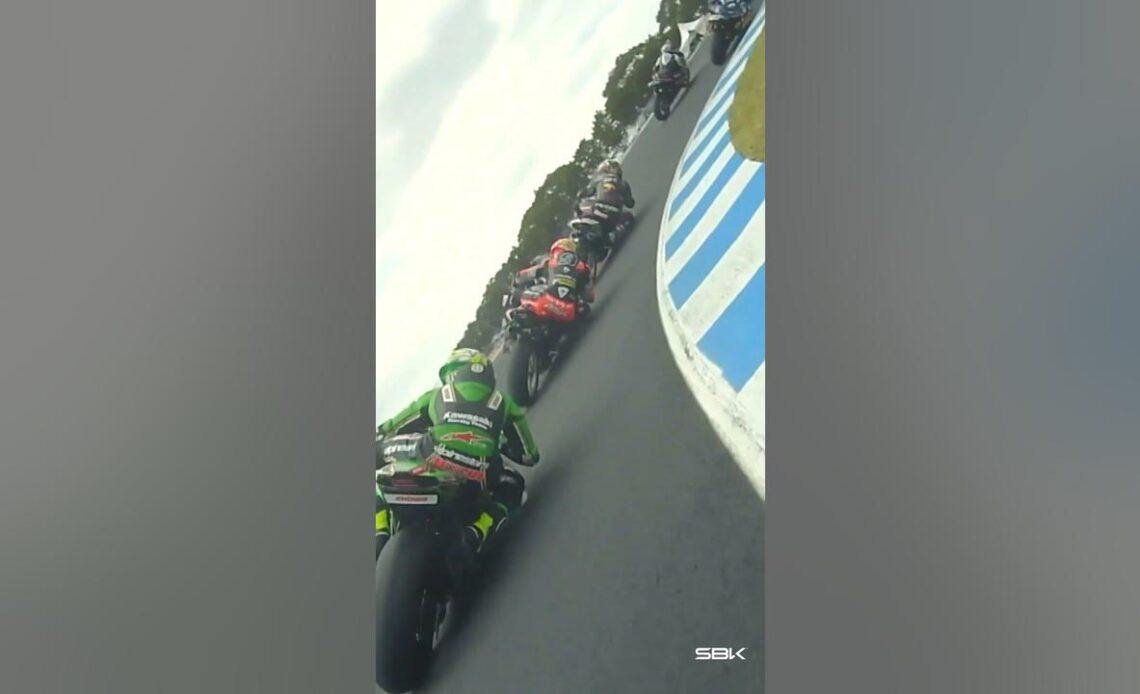 Gardner crashes out of Race 1 after contact with Bassani 👀 |  2024 #AustralianWorldSBK 🇦🇺