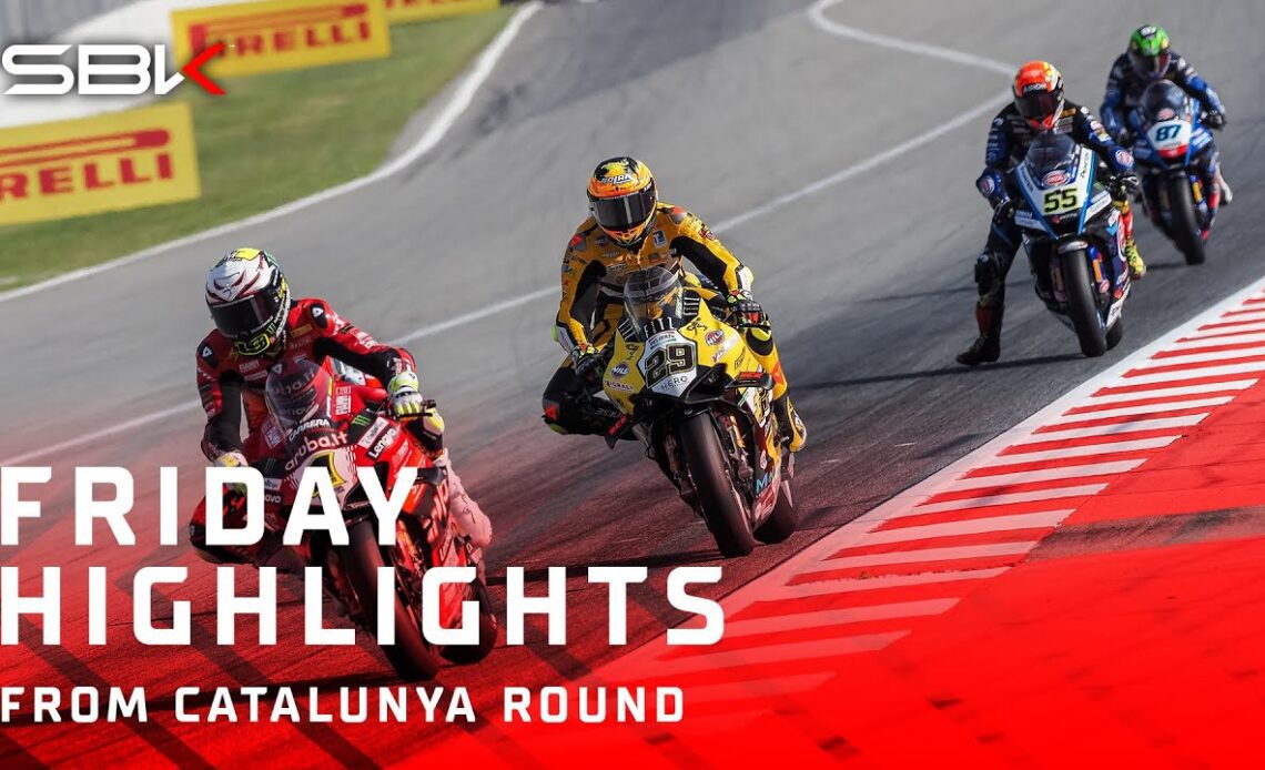 HIGHLIGHTS of a hectic Friday in Barcelona 💥 | 2024 #CatalanWorldSBK 🏁