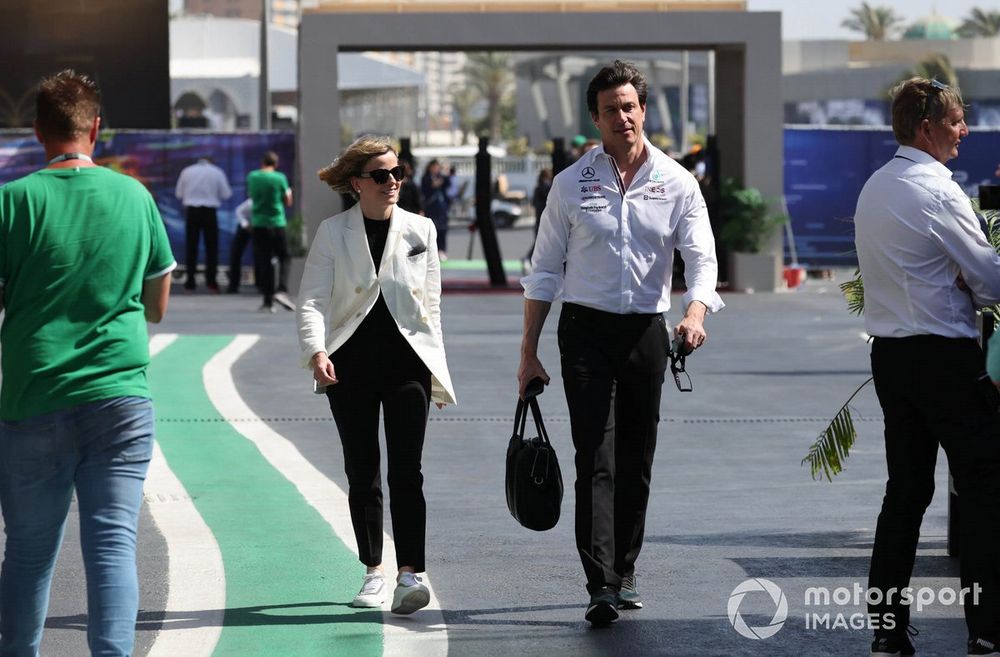 Susie Wolff and Toto Wolff, Team Principal and CEO, Mercedes