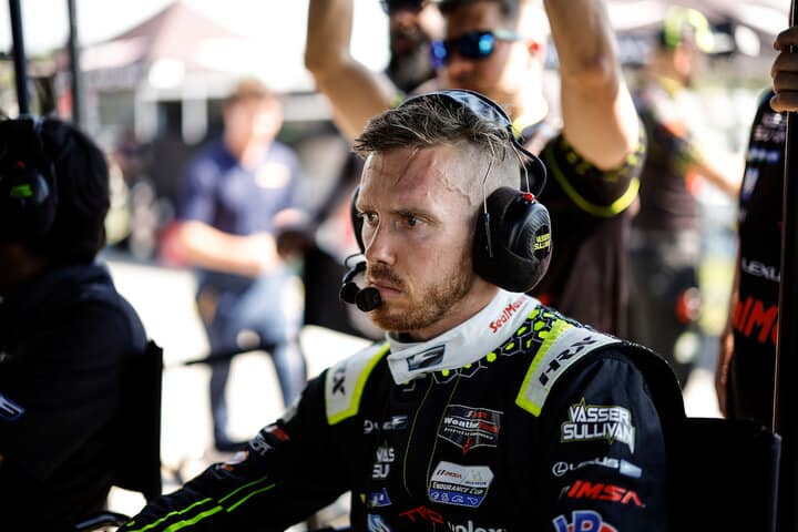 Jack Hawksworth in the pits at Canadian Tire Motorsport Park (Photo: Courtesy of IMSA)