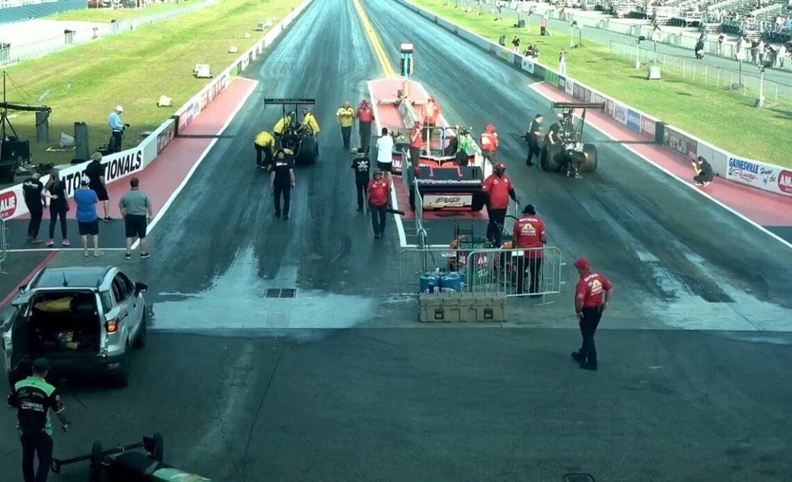 Jackie Fricke, Mike Coughlin, Top Alcohol Dragster Qualifying Rnd 1, Mission Foods Drag Racing Serie