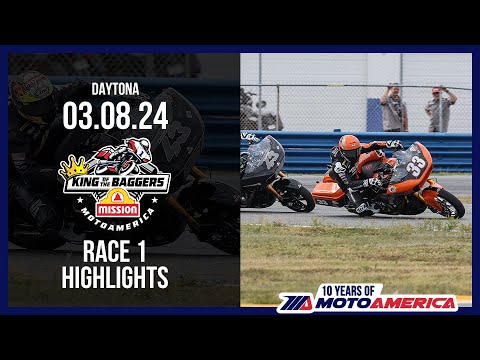 Mission King of the Baggers Race 1 at Daytona 2024 - HIGHLIGHTS | MotoAmerica