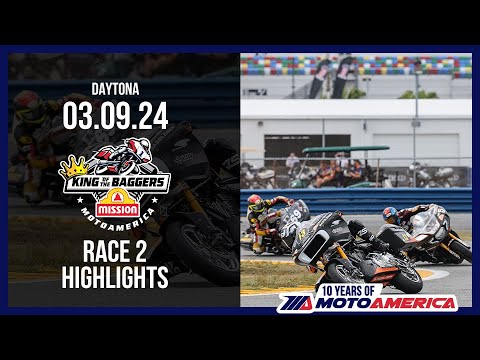 Mission King of the Baggers Race 2 at Daytona 2024 - HIGHLIGHTS | MotoAmerica