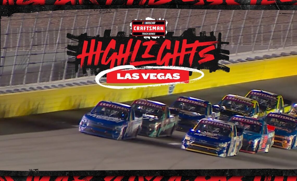 Rajah Caruth leads the NASCAR Craftsman Truck Series to the green flag at Las Vegas