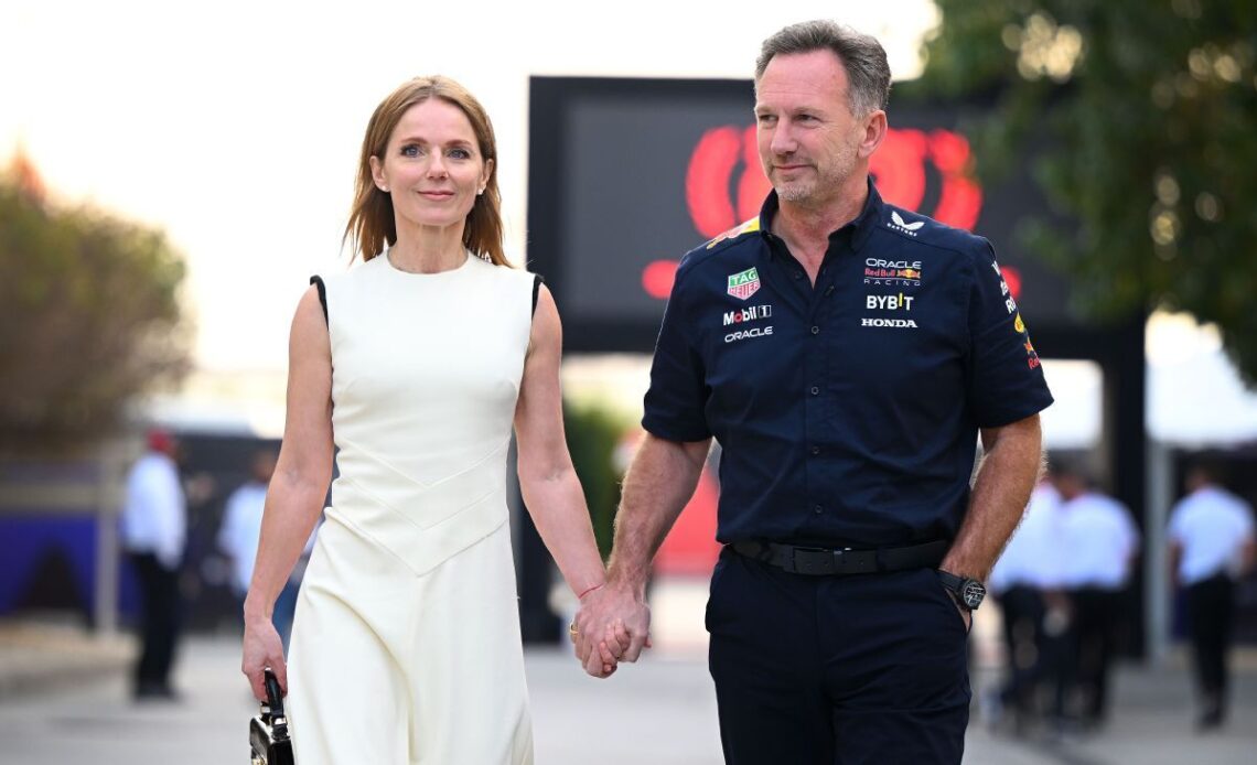 Red Bull boss Horner accompanied by wife Geri at Bahrain GP