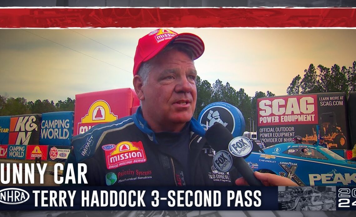 Terry Haddock makes his first-career 3-second pass