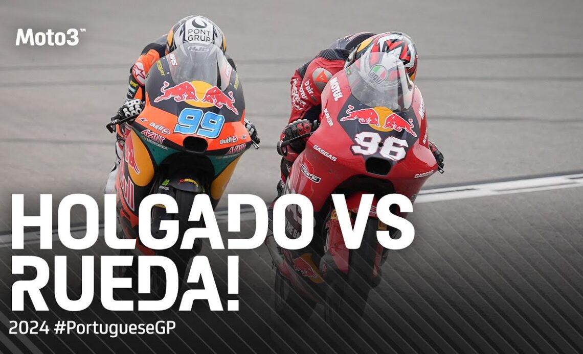 The exciting last-lap tussle in Moto3™ ⚔️ | 2024 #PortugueseGP