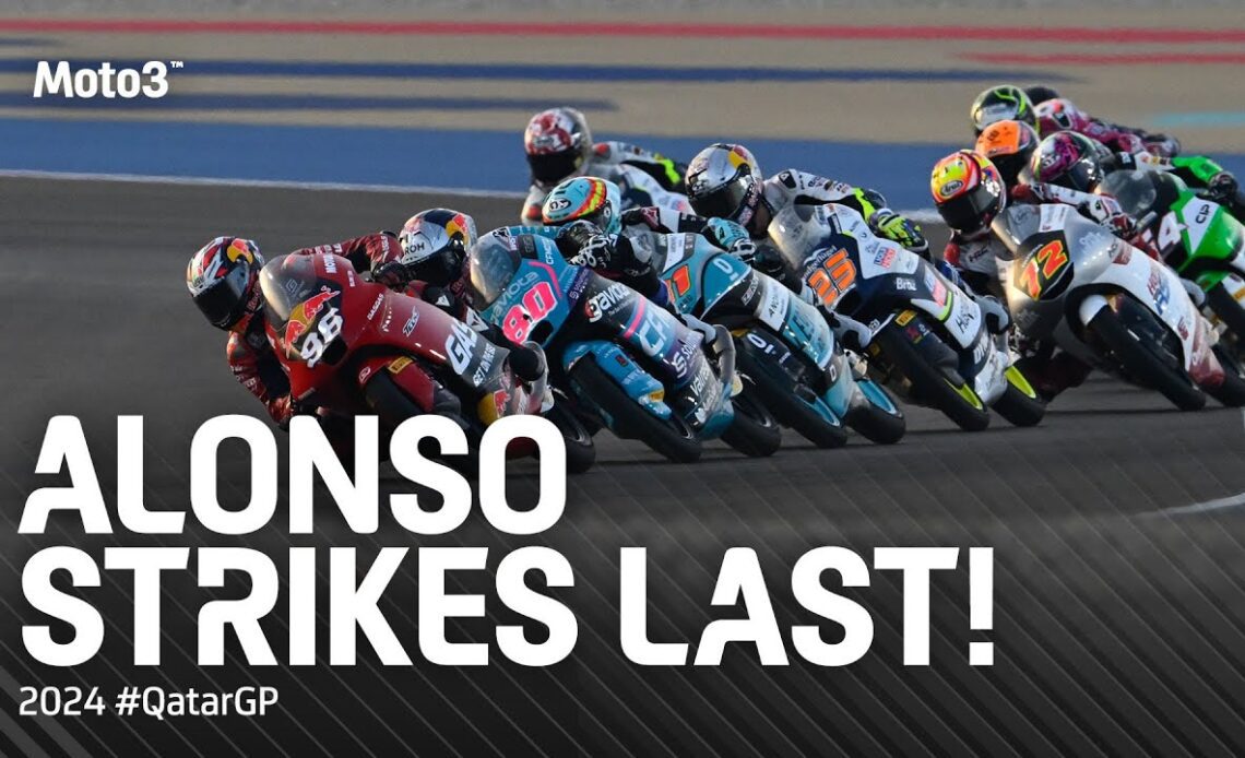 The nail-biting Moto3™ last lap at Lusail 🤯 | 2024 #QatarGP
