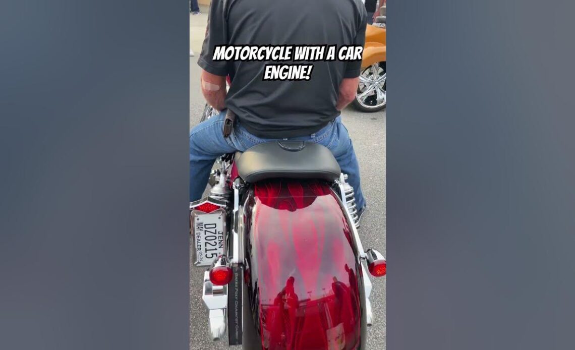 This Motorcycle has a V8 Car Engine!