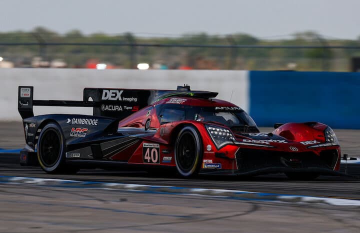 Louis Deletraz during the Mobil 1 12 Hours of Sebring, 3/16/2024 (Photo: Courtesy of IMSA)