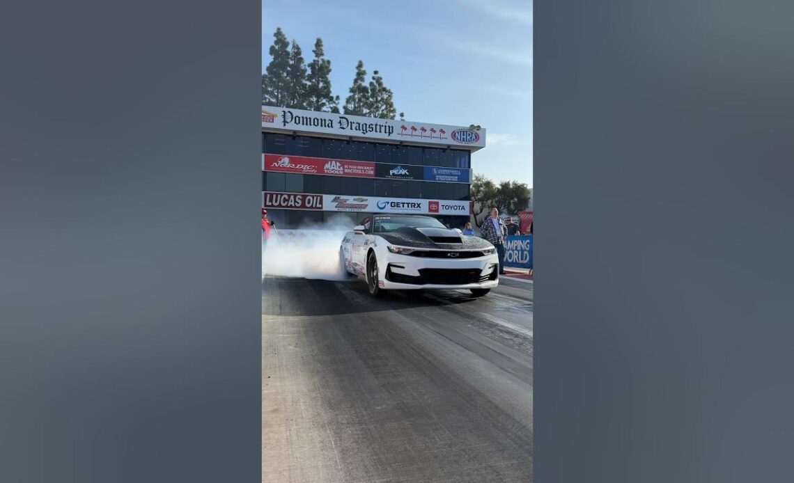 We got cars on track in Pomona! #NHRA