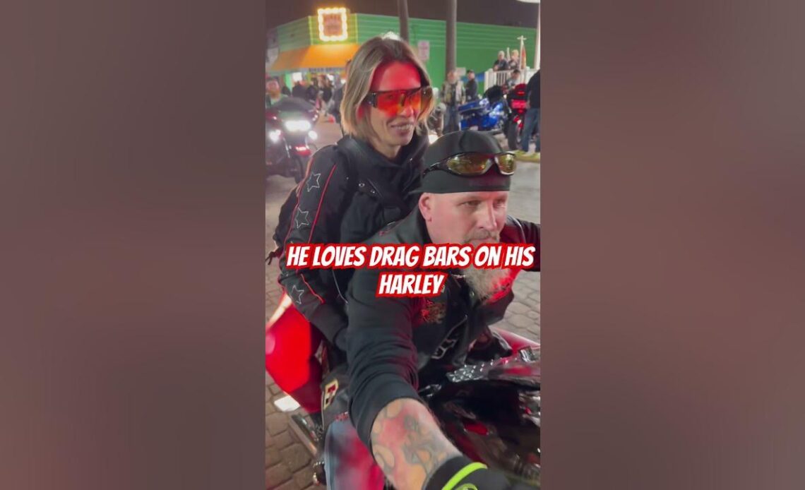 Why He Loves Drag Bars on His Harley