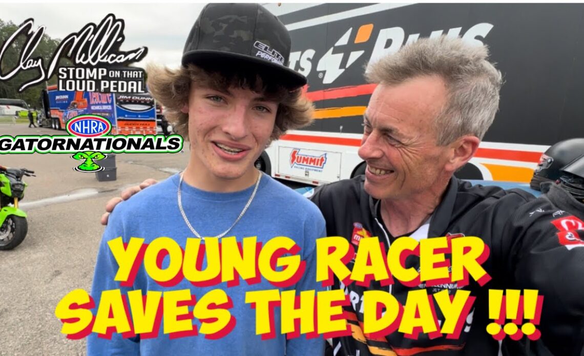 Young Racer Saves The Day !!!