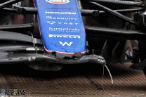 Logan Sargeant's damaged Williams, Suzuka, 2024