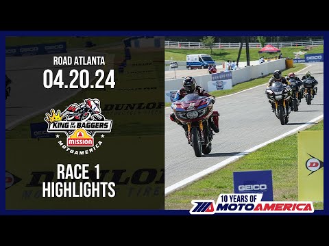 Mission King of the Baggers Race 1 at Road Atlanta 2024 - HIGHLIGHTS | MotoAmerica