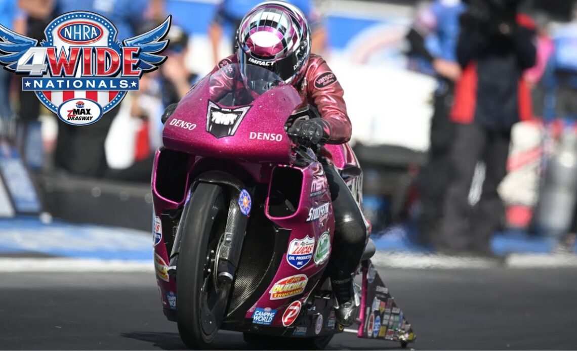 2024 NHRA Four-Wide Nationals | Pro Stock Motorcycle Eliminations | Charlotte, NC