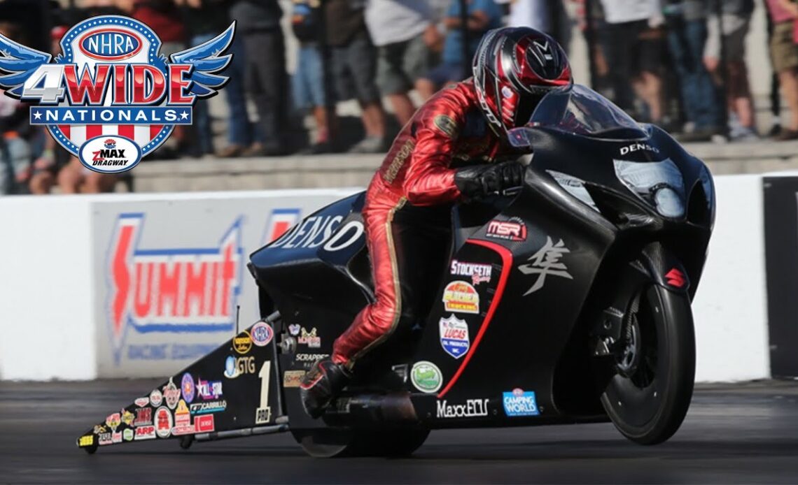 2024 NHRA Four-Wide Nationals | Pro Stock Motorcycle Friday Qualifying | Charlotte, NC