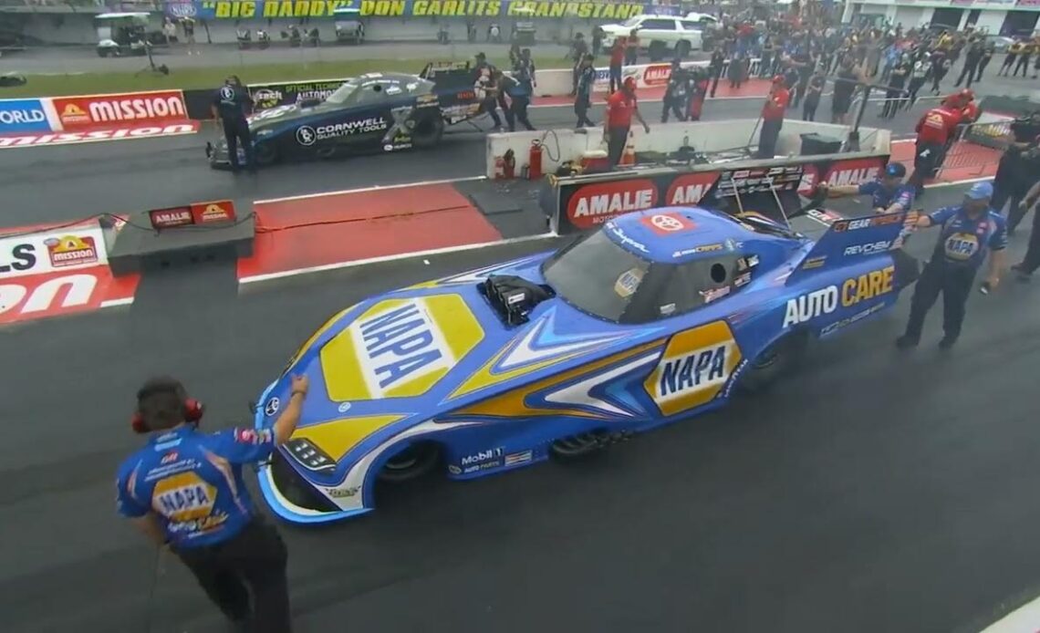 Austin Prock, Ron Capps, Funny Car, Qualifying Rnd 3, Mission Foods Drag Racing Series, 55th annual