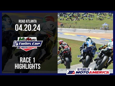 BellissiMoto Twins Cup Race 1 at Road Atlanta 2024 - HIGHLIGHTS | MotoAmerica