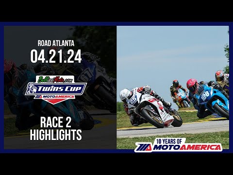 BellissiMoto Twins Cup Race 2 at Road Atlanta 2024 - HIGHLIGHTS | MotoAmerica