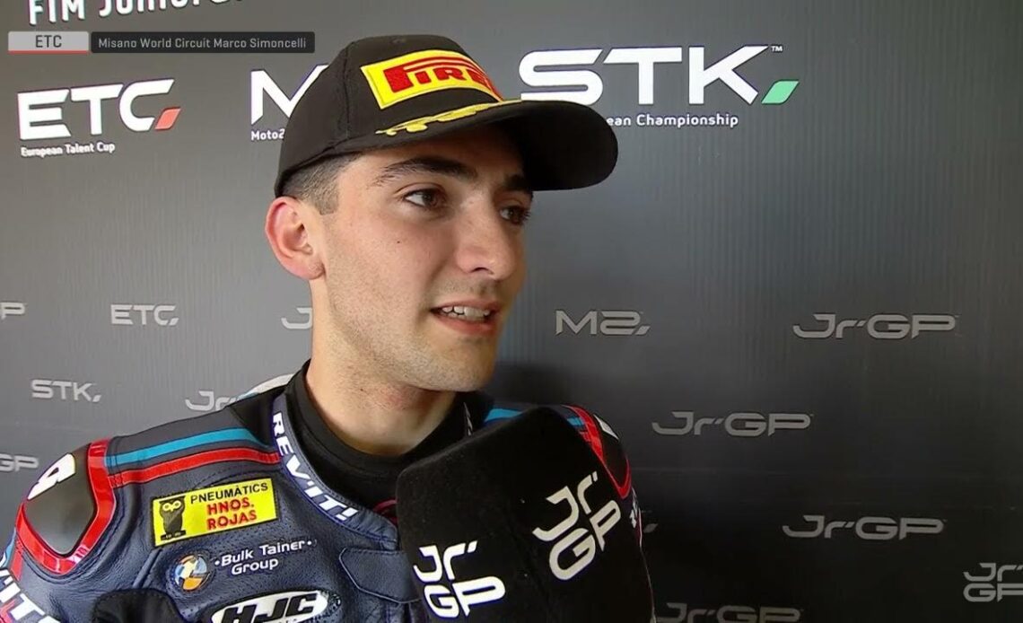 🎤 #ETC Race 2 Winner Interview | Marco Morelli | R1 Misano | 2024 FIM JuniorGP