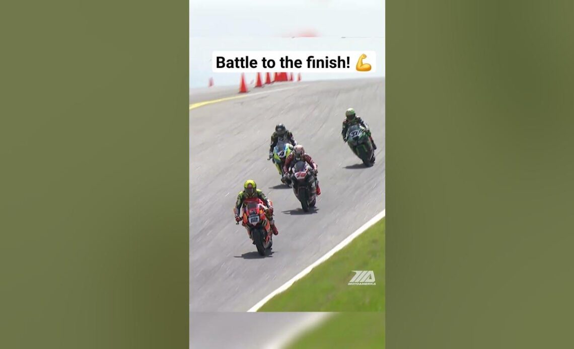 Epic finish by Xavi Forés! #motoamerica #motorcycle #supersport #racing
