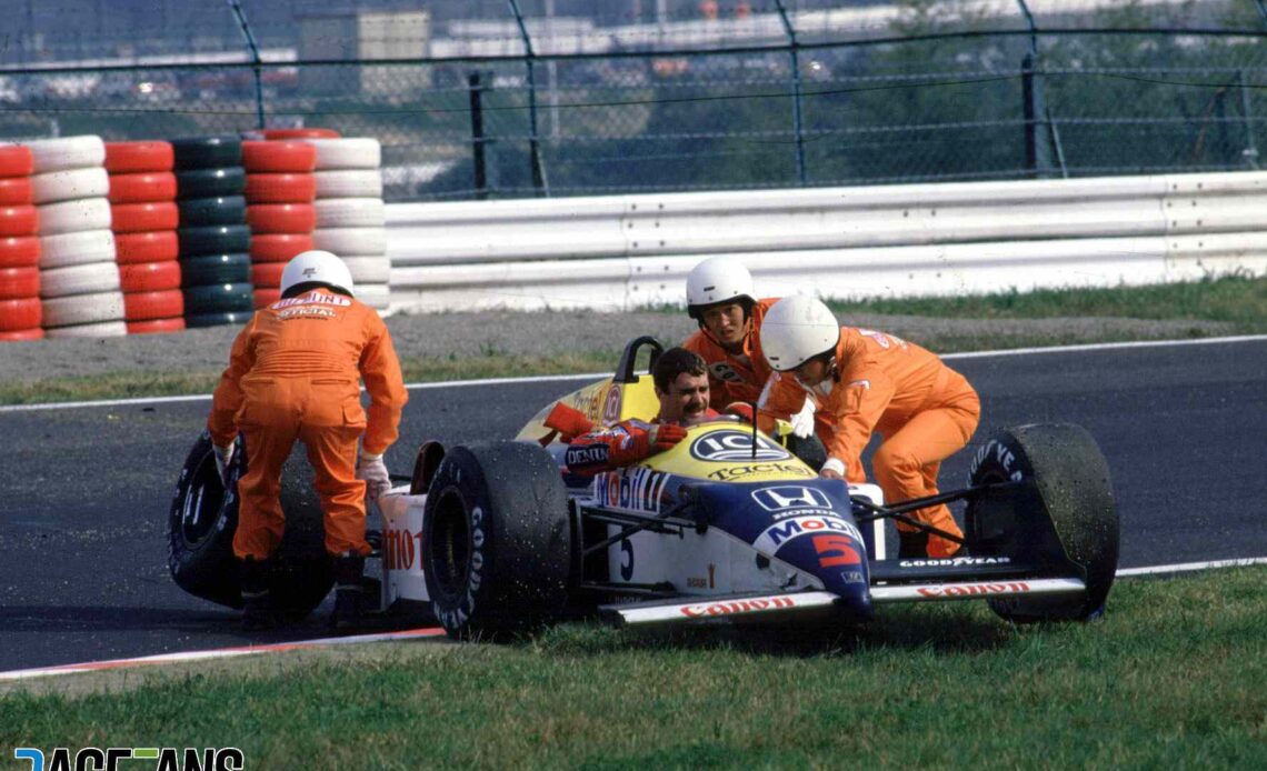 Nigel Mansell, Williams, Suzuka, 1987