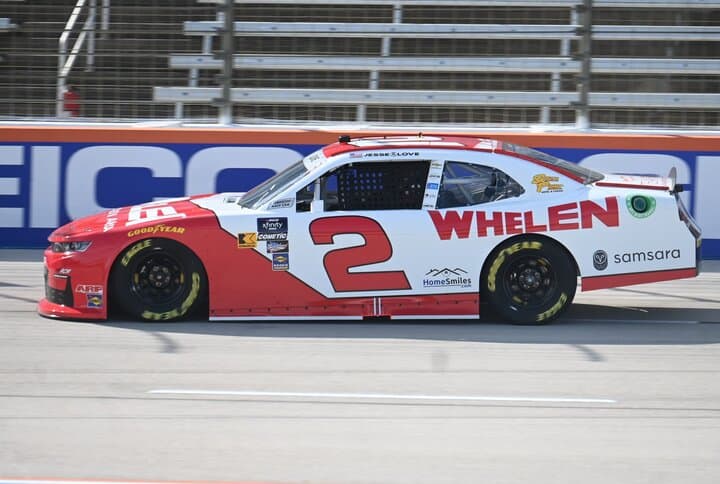 Jesse Love during practice for the Andy's Frozen Custard 300 at Texas Motor Speedway, 4/12/2024 (Photo: Phil Allaway)