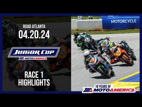 Junior Cup Race 1 at Road Atlanta 2024 - HIGHLIGHTS | MotoAmerica