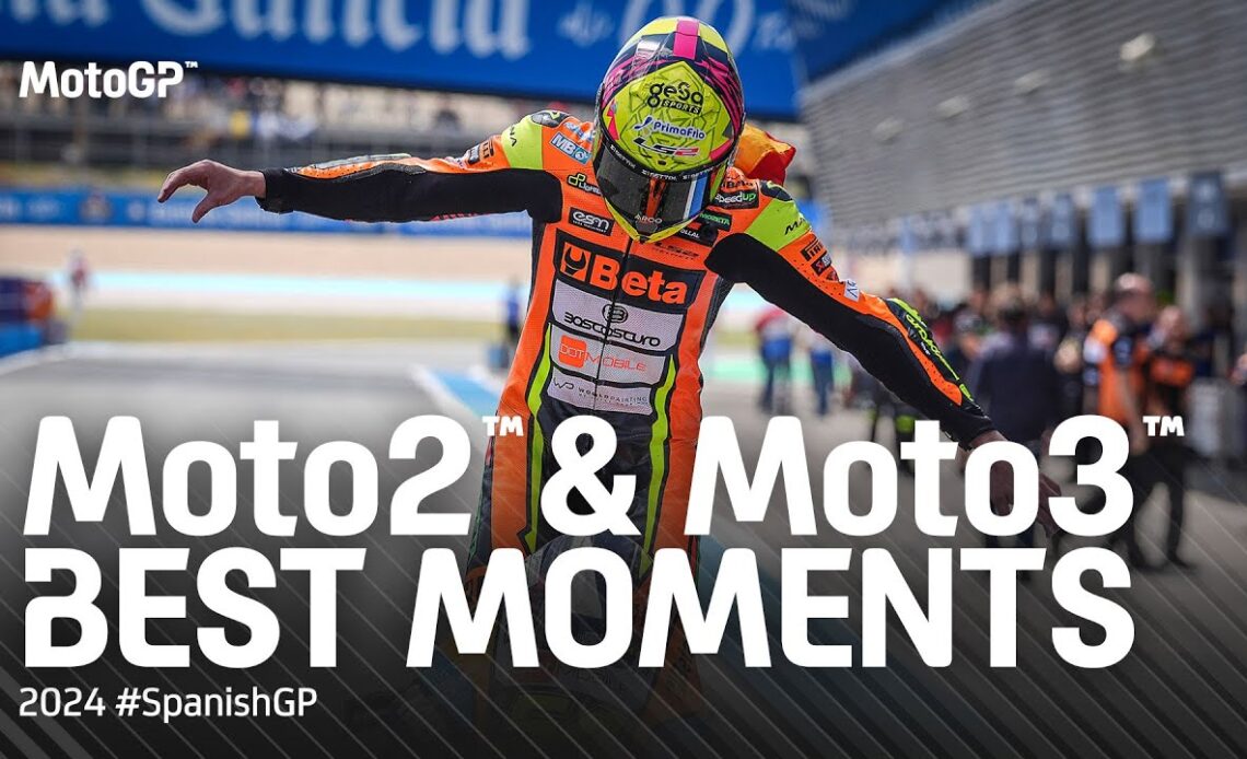 Moto2™ & Moto3™ Best Moments! | 2024 #SpanishGP